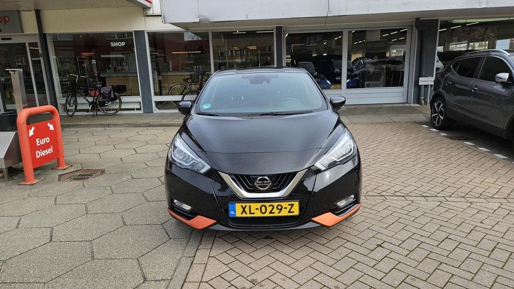NISSAN Micra 0.9 IG-T 90pk Tekna, Auto's, Nissan, Voorwielaandrijving, 898 cc, Stof, Zwart