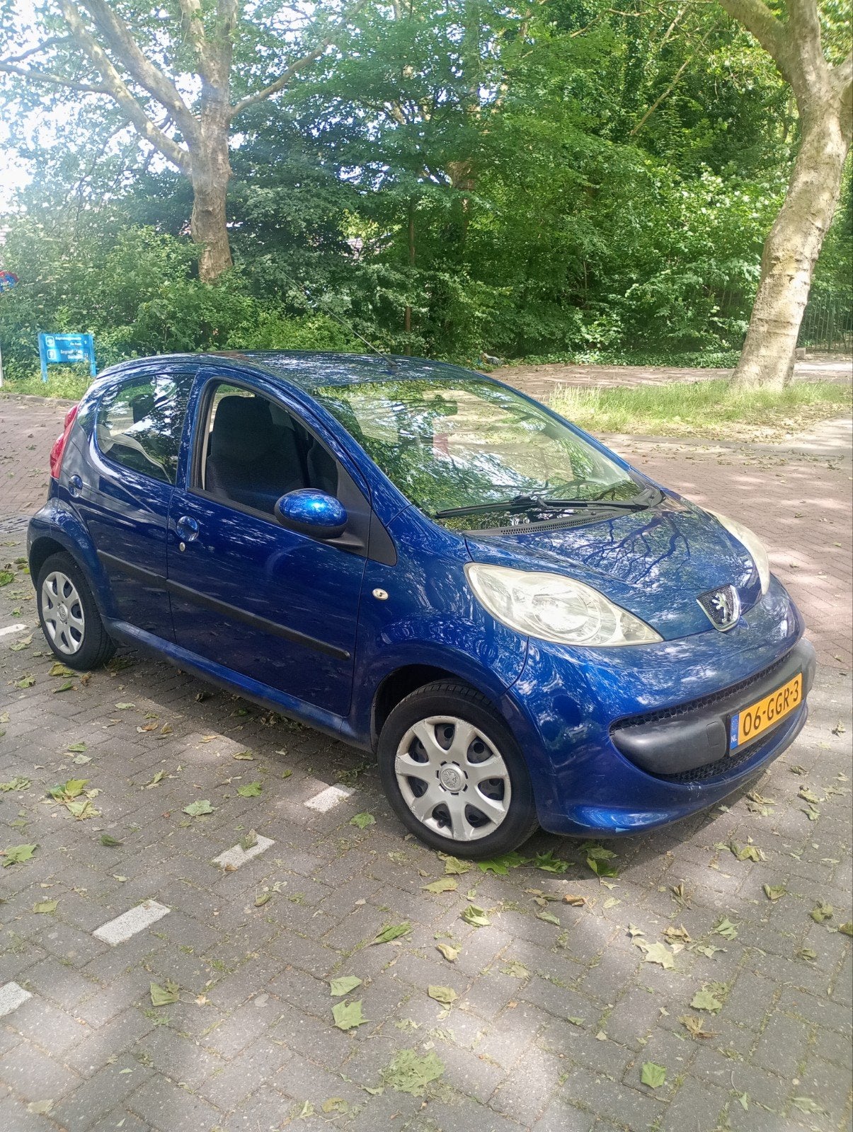 Peugeot 107 1.0 12V 5DR 2008 Blauw, Auto's, Peugeot, Voorwielaandrijving, 68 pk, Origineel Nederlands, Handgeschakeld
