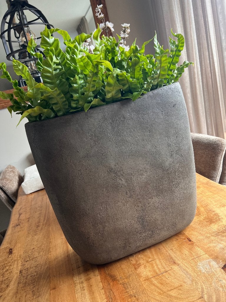 Still bloempot, Rond, Binnen, Zo goed als nieuw, Aardewerk