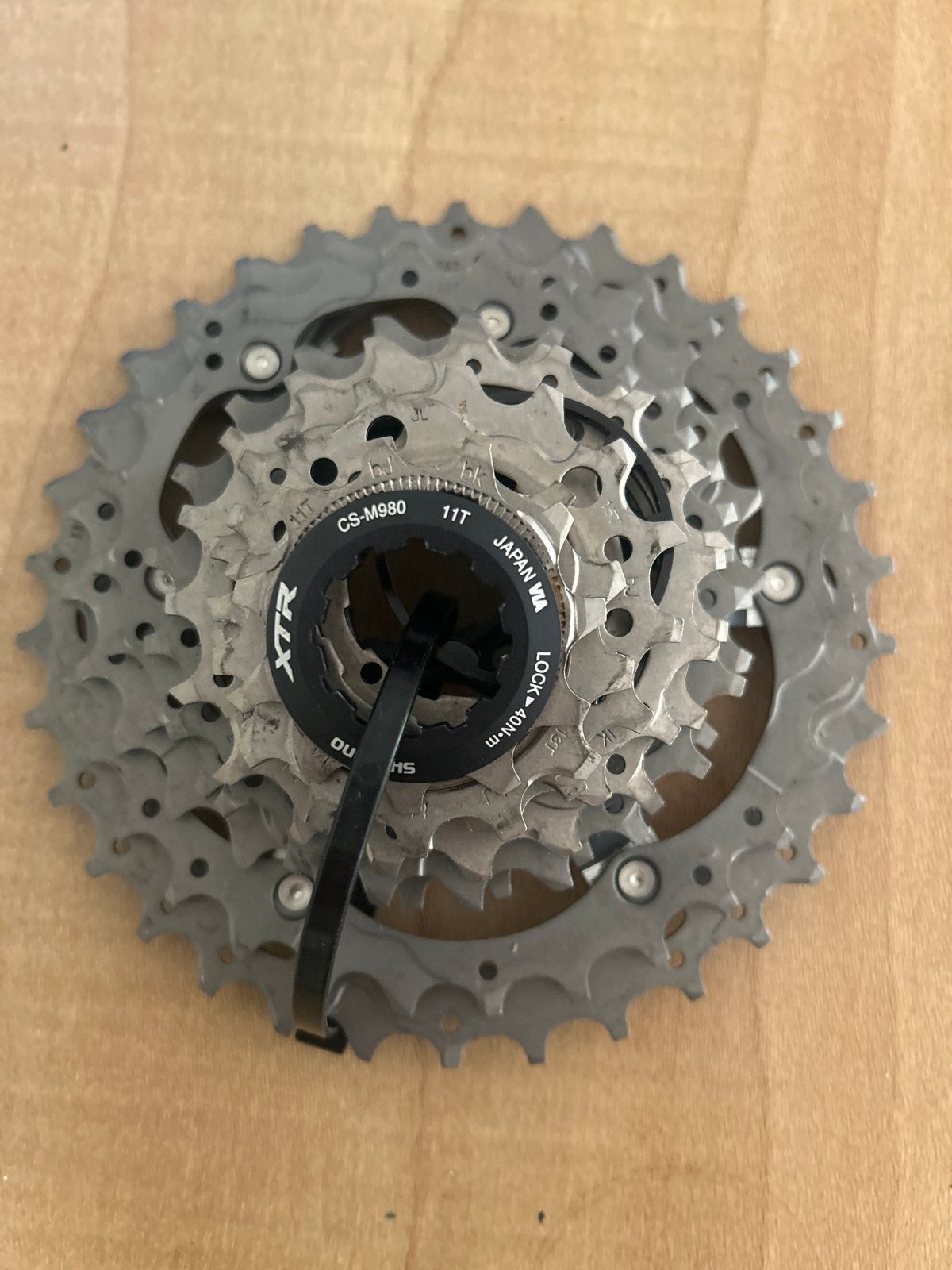 Shimano XTR CS-M980 Cassette 10-speed 11-34T, Fietsen en Brommers, Titanium, Ophalen of Verzenden, Zo goed als nieuw, Derailleur of Ketting