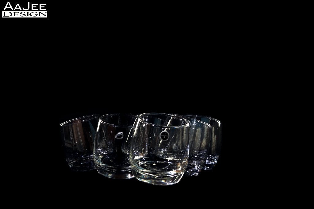 6 Sagaform Sweden – Club – Wiebelende whiskyglazen, Ophalen of Verzenden, Gebruikt, Overige typen