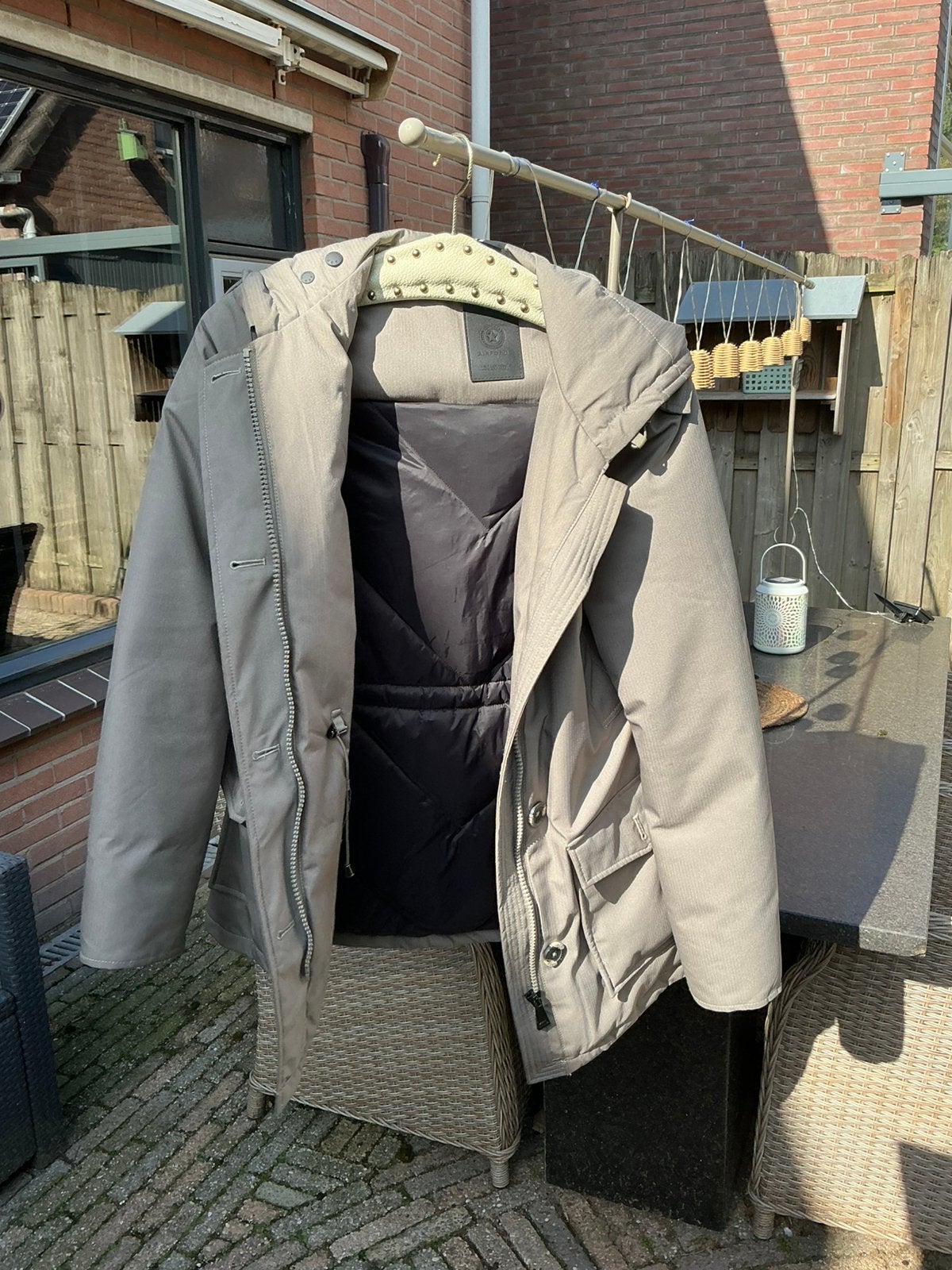 Air force parka dames winterjas maat m., Ophalen of Verzenden, Zo goed als nieuw, Maat 38/40 (M)