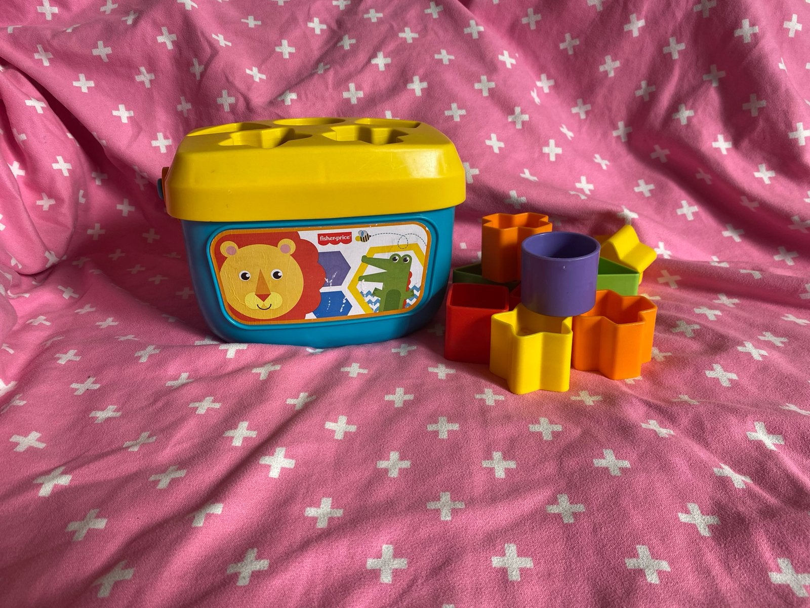 Fisher-Price Vormenstoof met blokken, Ophalen of Verzenden, Gebruikt, Overige typen