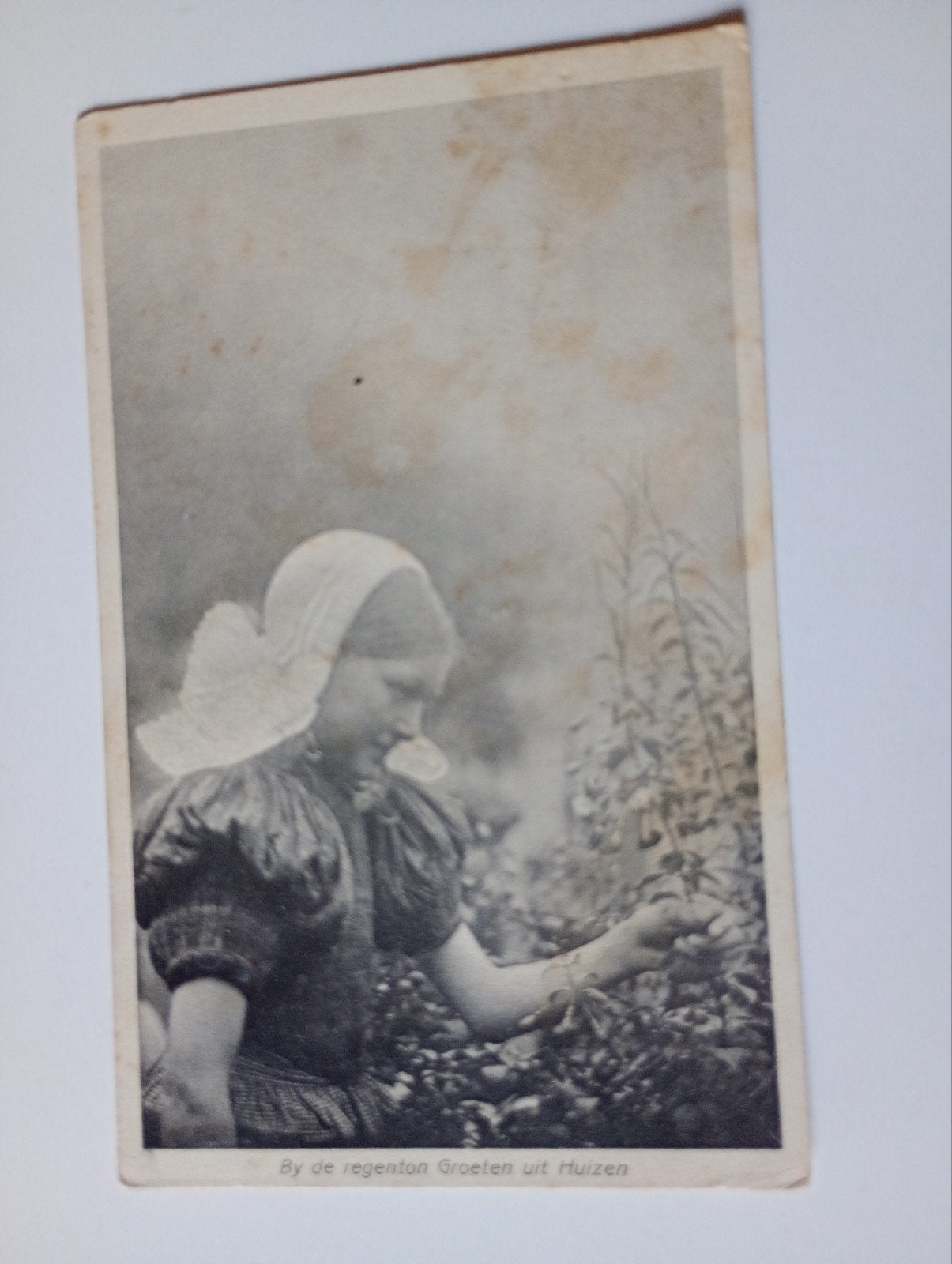 Huizen Meisje in Klederdracht, Ophalen of Verzenden, Voor 1920, Gelopen, Noord-Holland