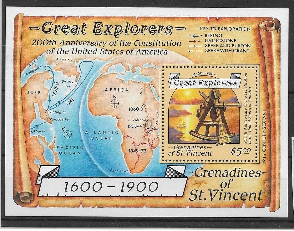 GRENADINES of St.VINCENT. Mi. Blok 34., Postzegels en Munten, Ophalen of Verzenden, Postfris, Midden-Amerika
