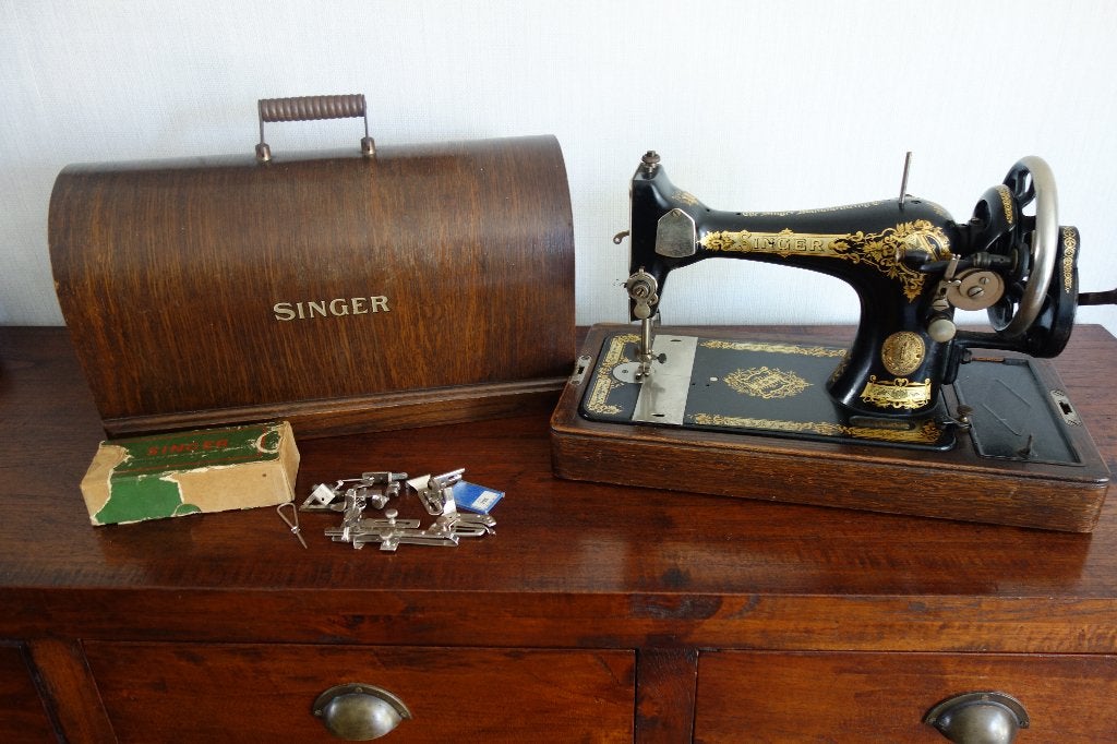 Hand naaimachine Singer No.28, Antiek en Kunst, Ophalen