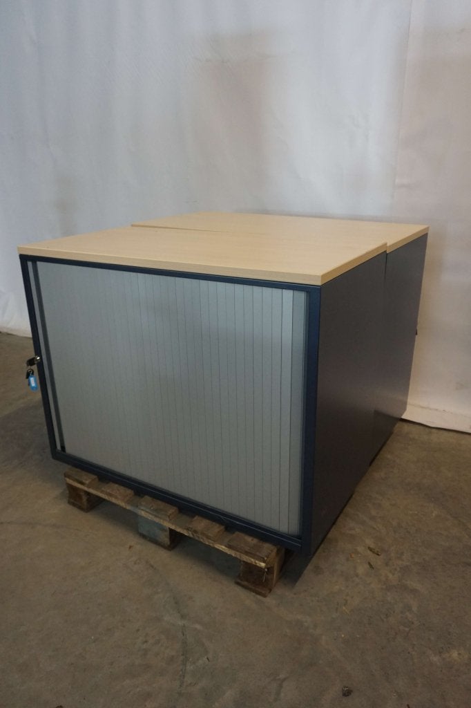 Nette lage archiefkast kantoorkast archiefkast roldeurkast, Gebruikt, Niet ingevuld, Minder dan 100 cm, Met slot
