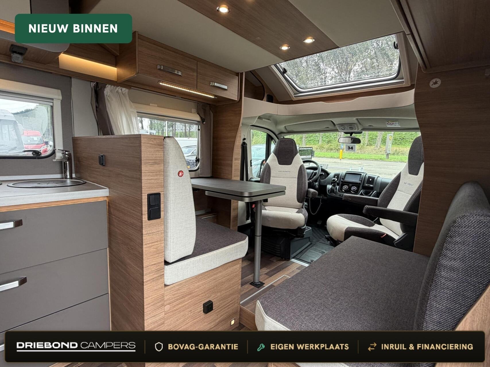 Weinsberg 650MF IC-Line Edition 9T-Automaat Fransbed Hefbed, Caravans en Kamperen, Automaat, Weinsberg, 6 tot 7 meter, Bedrijf