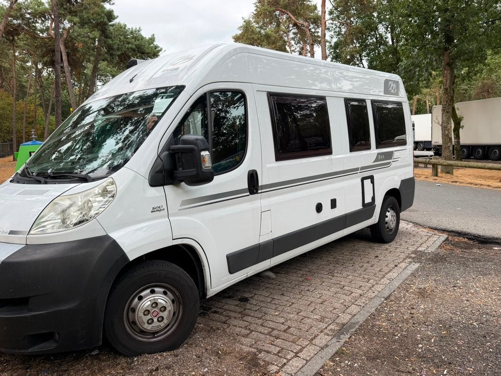 Knaus Boxstar 600 met airco en bearlock, Caravans en Kamperen, Campers, Ringverwarming, Fiat, Luifel, Koelkast