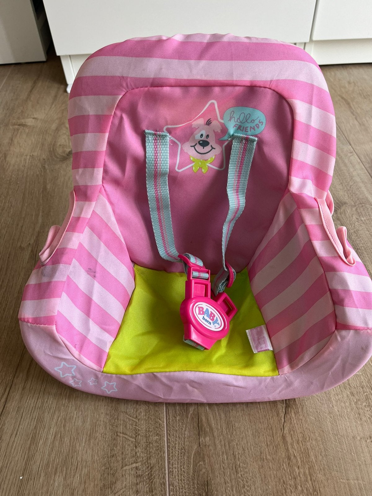 Babyborn autostoeltje voor de pop, Ophalen of Verzenden, Zo goed als nieuw, Babypop