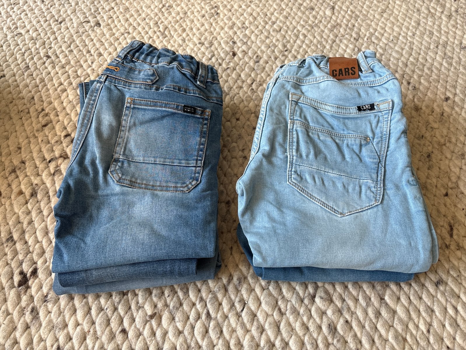 Pakket 5 spijkerbroeken maat 146 (Cars Jeans & Name It), Ophalen of Verzenden, Gebruikt, Jongen of Meisje, Broek