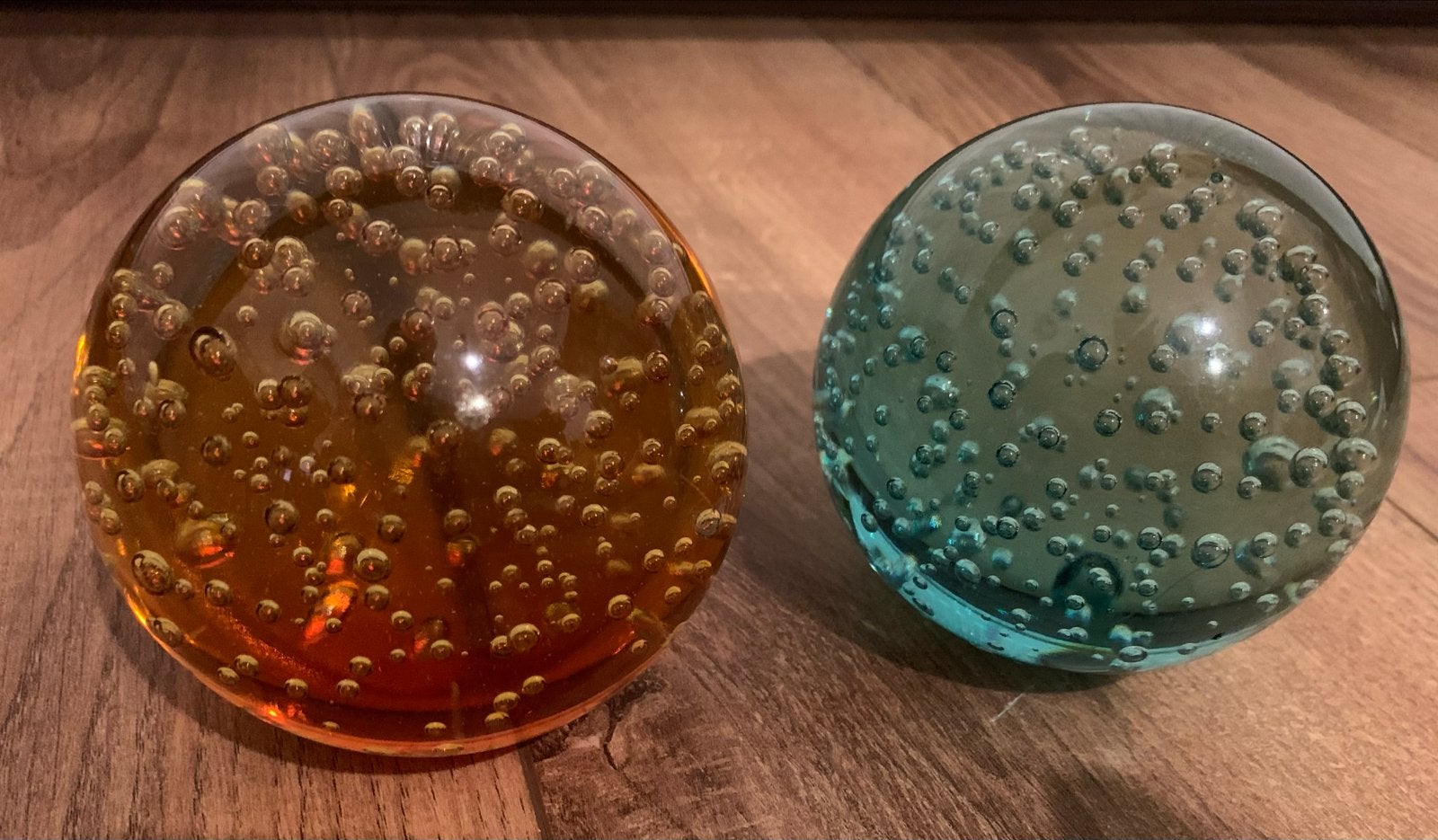 Decoratieve Murano glazen bollen met luchtbellen, Ophalen of Verzenden