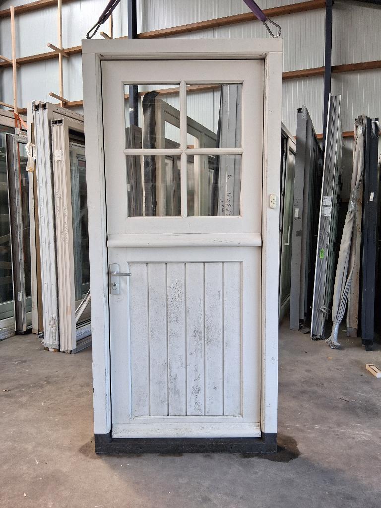 Jaren 30 styl voordeurkozijn Hr++ bezorgen factuur mogelijk, 100 tot 120 cm, Ophalen of Verzenden, 200 tot 215 cm, Glas