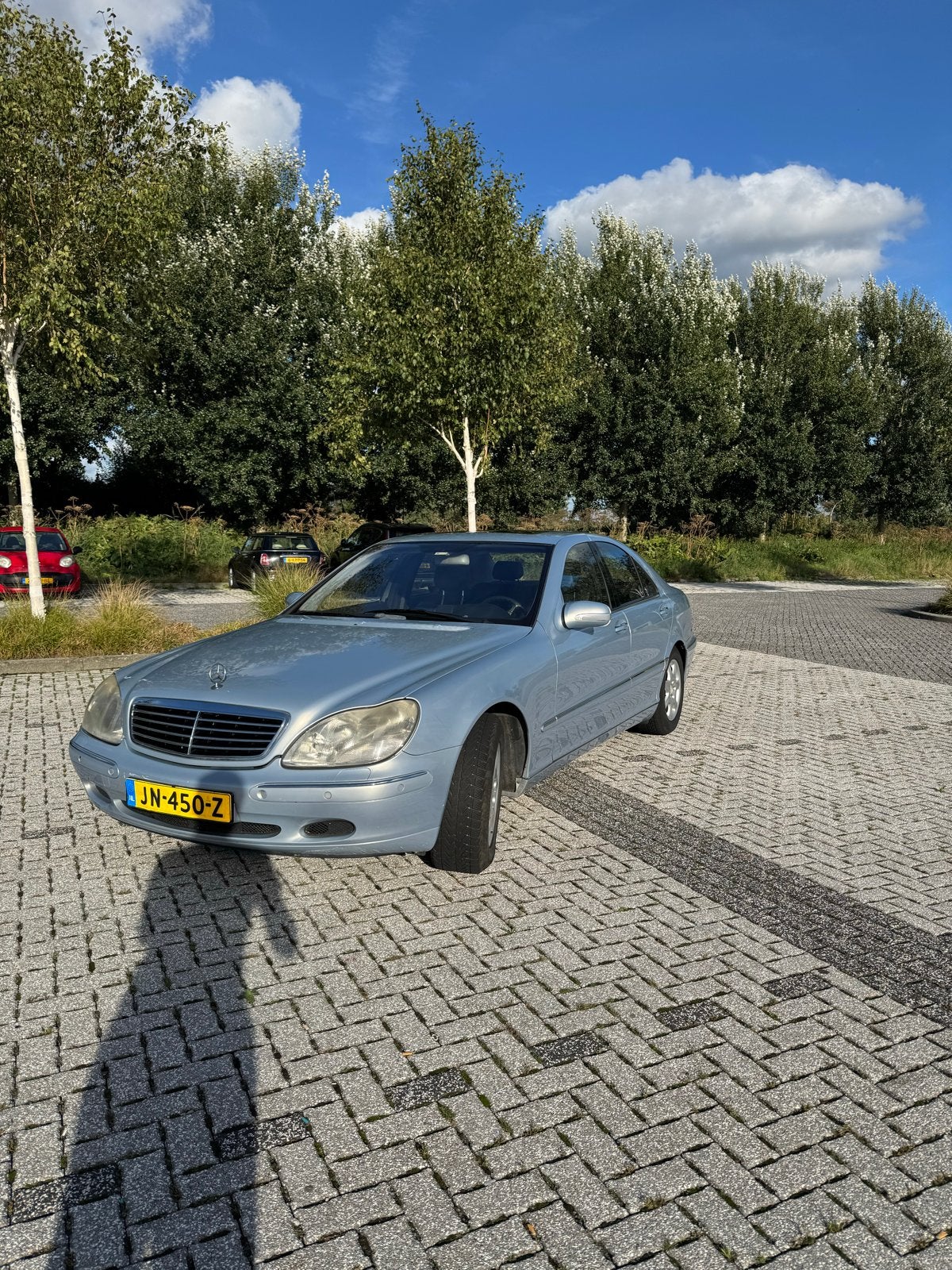 Mercedes-Benz S-Klasse  S430, Auto's, Mercedes-Benz, Automaat, Achterwielaandrijving, Blauw, Sedan