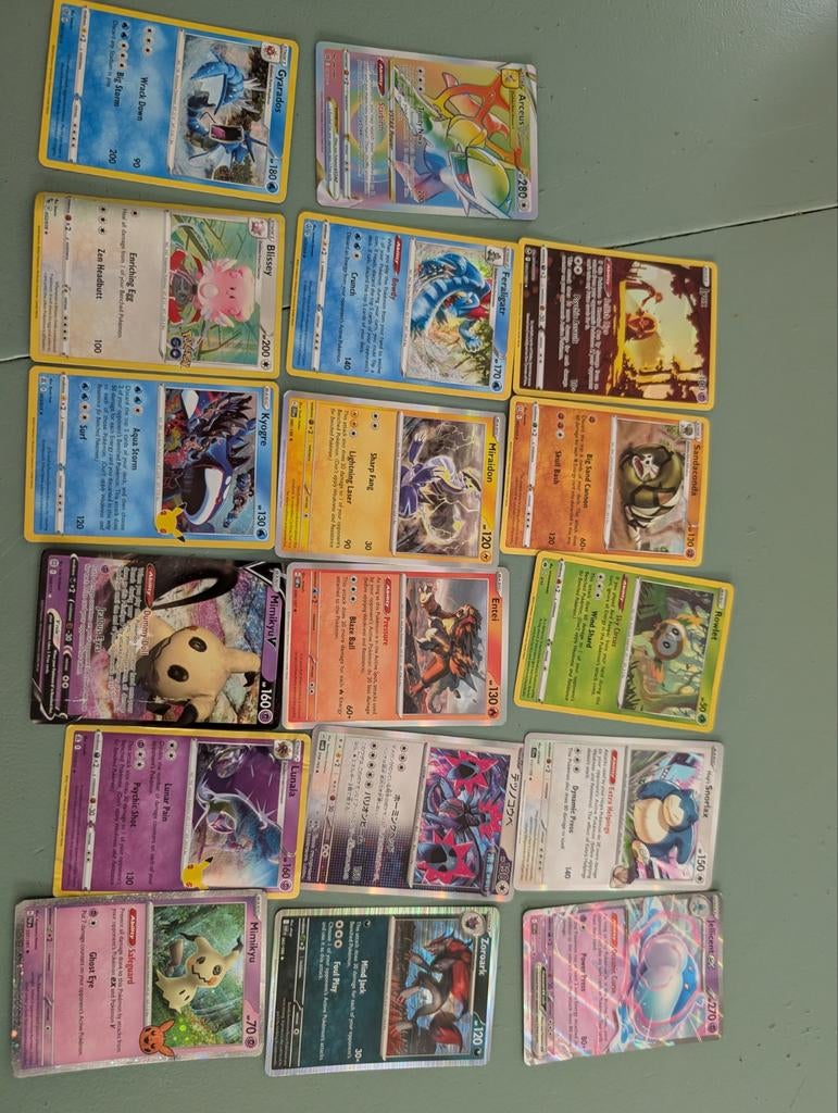 Zeldzame Pokémon Kaarten Collectie, Ophalen of Verzenden, Gebruikt, Meerdere kaarten, Foil