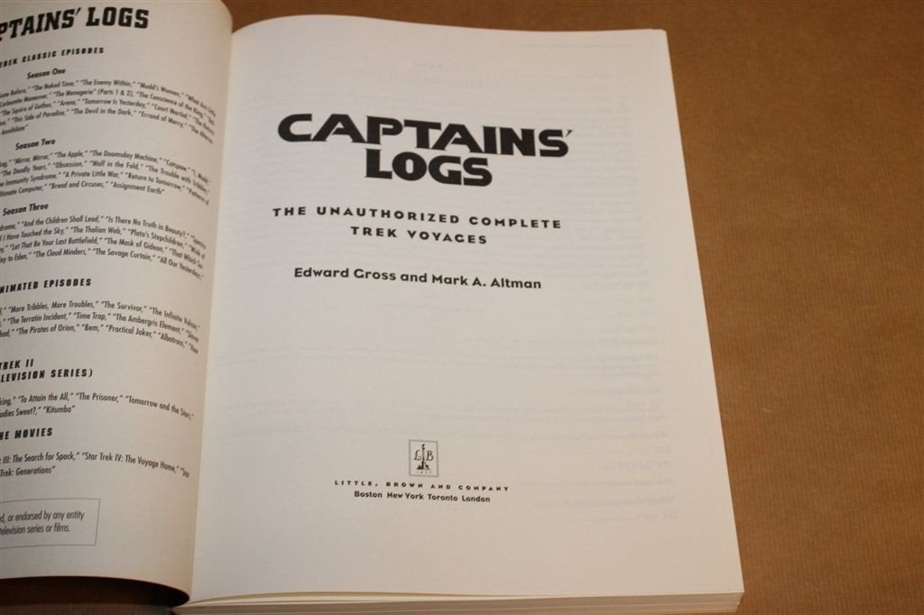 Captains Logs — Complete Star Trek Achter de Schermen, Ophalen of Verzenden, Zo goed als nieuw