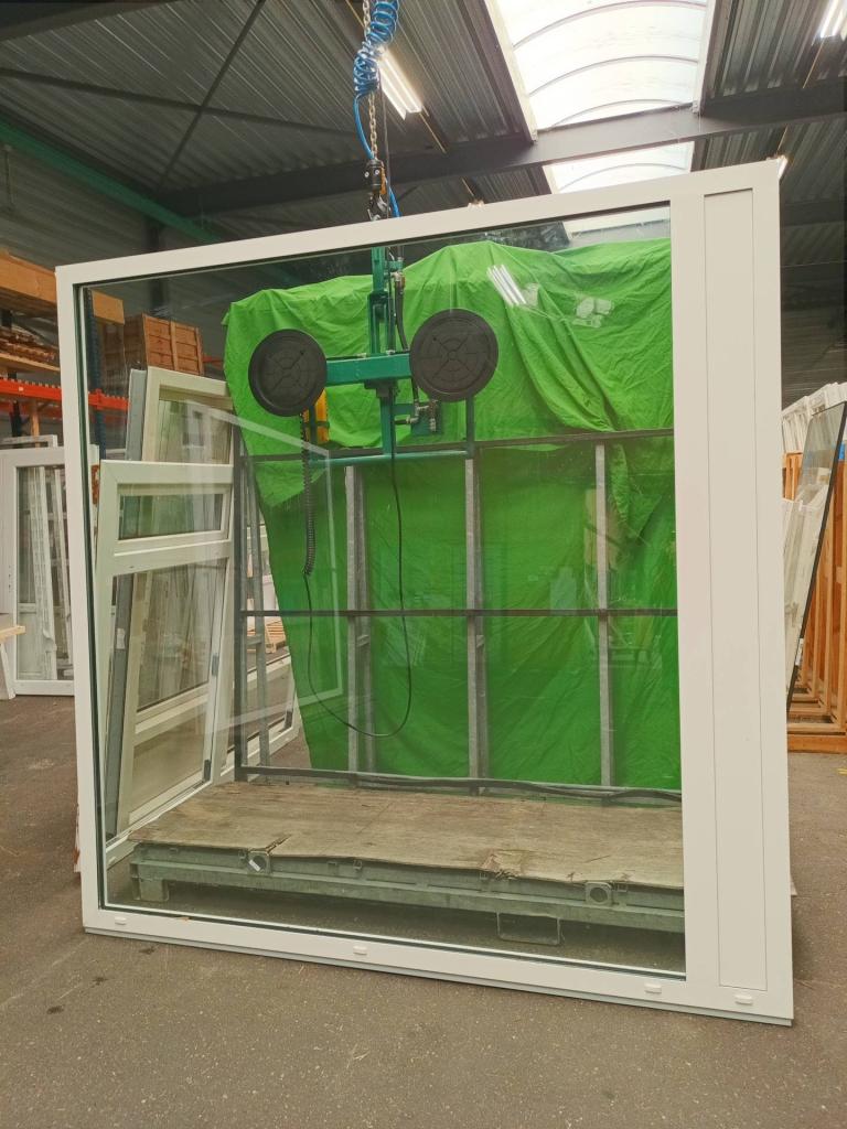 Aluminium Vast kozijn  b250 x h250 cm Wit  -2341-, Doe-het-zelf en Verbouw, Kozijnen en Schuifpuien, Niet ingevuld, Niet ingevuld