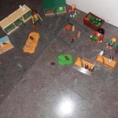 Playmobiel dieren set konijn cavia enz, Ophalen of Verzenden, Zo goed als nieuw, Losse onderdelen