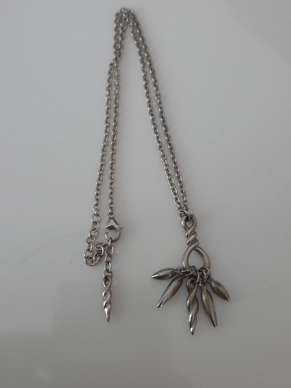 Sterling zilveren ketting, Verstelbaar, Zwanensingel 239, Zo goed als nieuw, Opallove