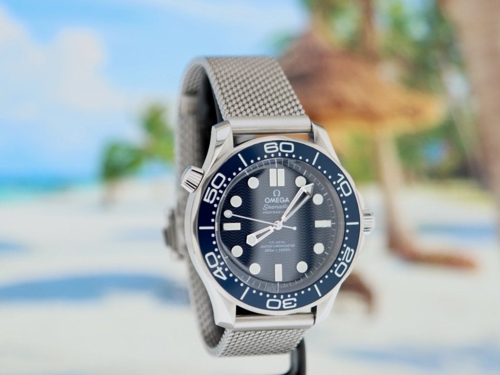 Omega Seamaster J.Bond 007 60th Anni. Briljante Staat 6-2024, Staal, Staal, Polshorloge, Ophalen of Verzenden