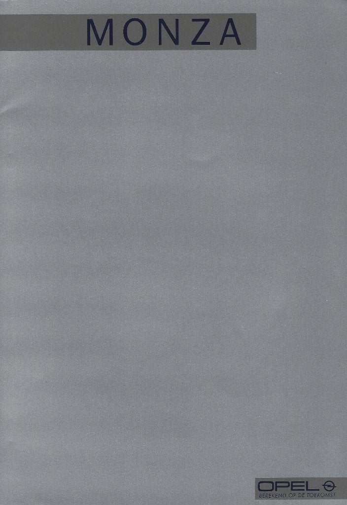 Brochure Opel Monza 1984, Ophalen of Verzenden, Gelezen, Opel