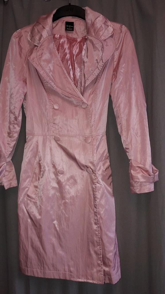 Leuke jas roze glas maat 32 34, Ophalen of Verzenden