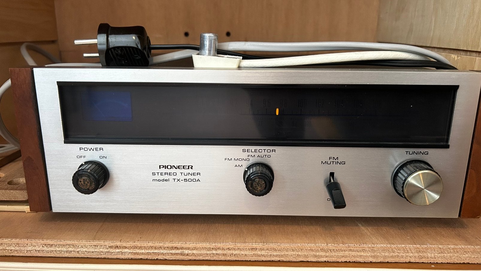 Vintage jaren ‘70 Pioneer TX-500A stereo, Ophalen, Gebruikt, Radio