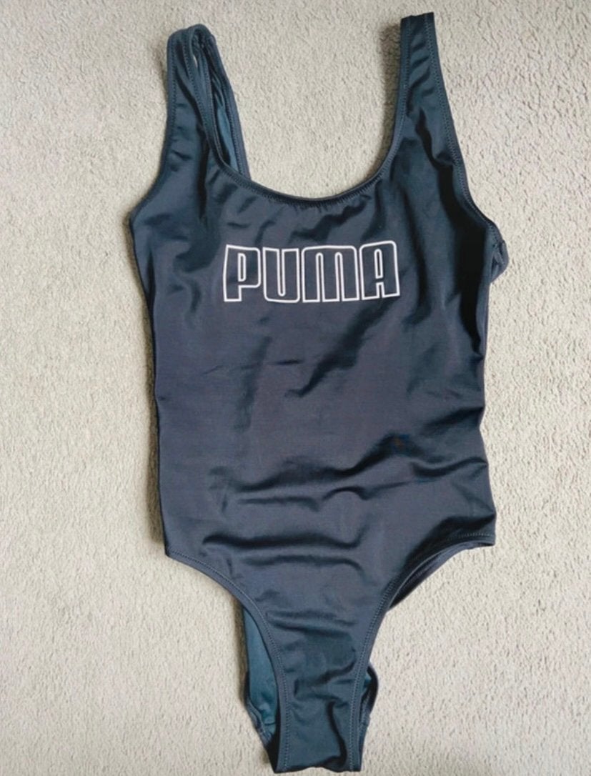Puma badpak, Kleding | Dames, Badmode en Zwemkleding, Ophalen of Verzenden, Zo goed als nieuw, Zwart, Badpak