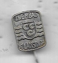 ZWEMBAD DE LANSINGH SPELD, Ophalen of Verzenden, Gebruikt, Stad of Land, Speldje of Pin