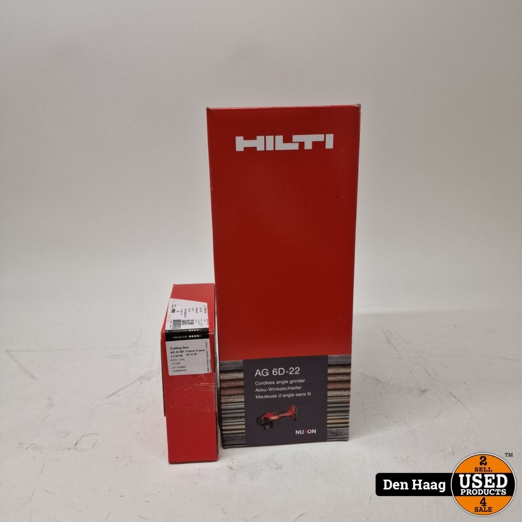 Hilti AG 6D-22 haakse accuslijper | nieuw, Hilti, Gebruikt, Support@hilti.com, Hilti Corporation, Feldkircher Strasse 100, 
9494 Schaan
Liechtenstein