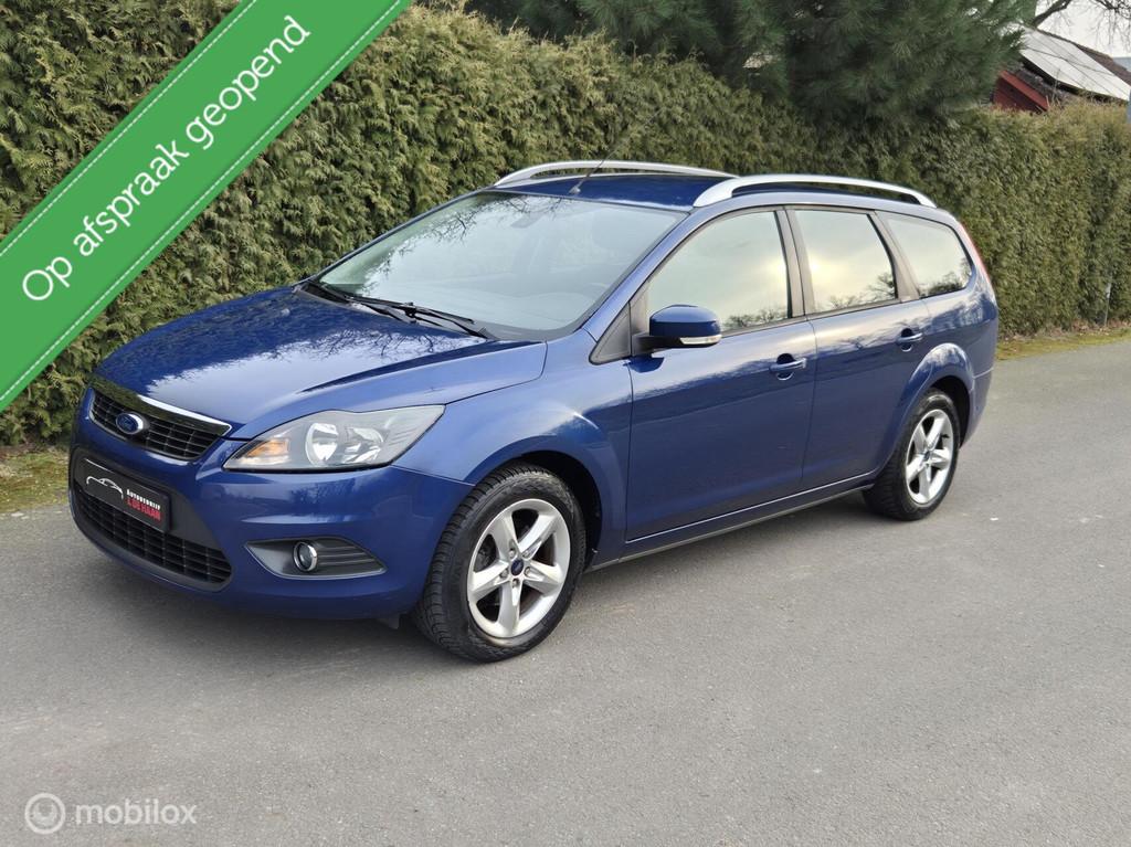 Ford Focus Wagon 1.6 Sportvelgen Airco APK 3-2027, 1596 cc, Gebruikt, 4 cilinders, Blauw
