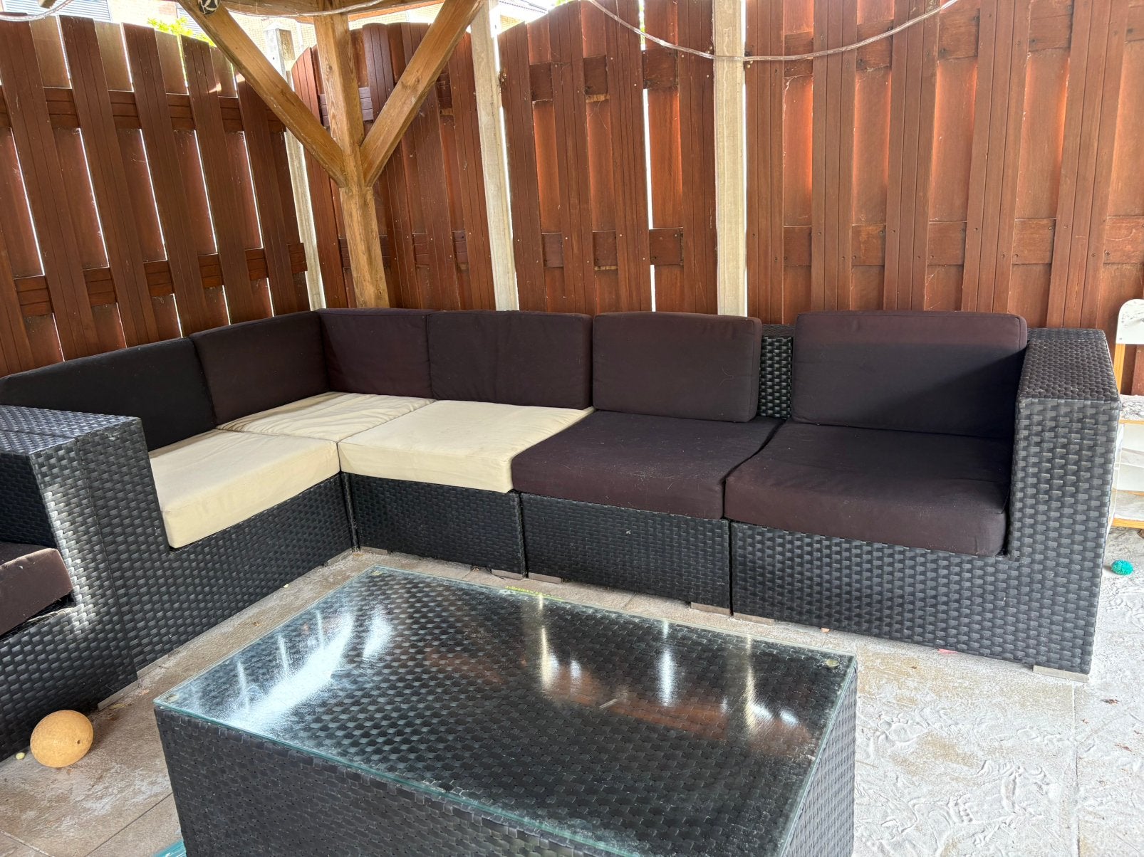 Loungeset tuin Homint, Ophalen, Kunststof, Loungeset, 8 zitplaatsen