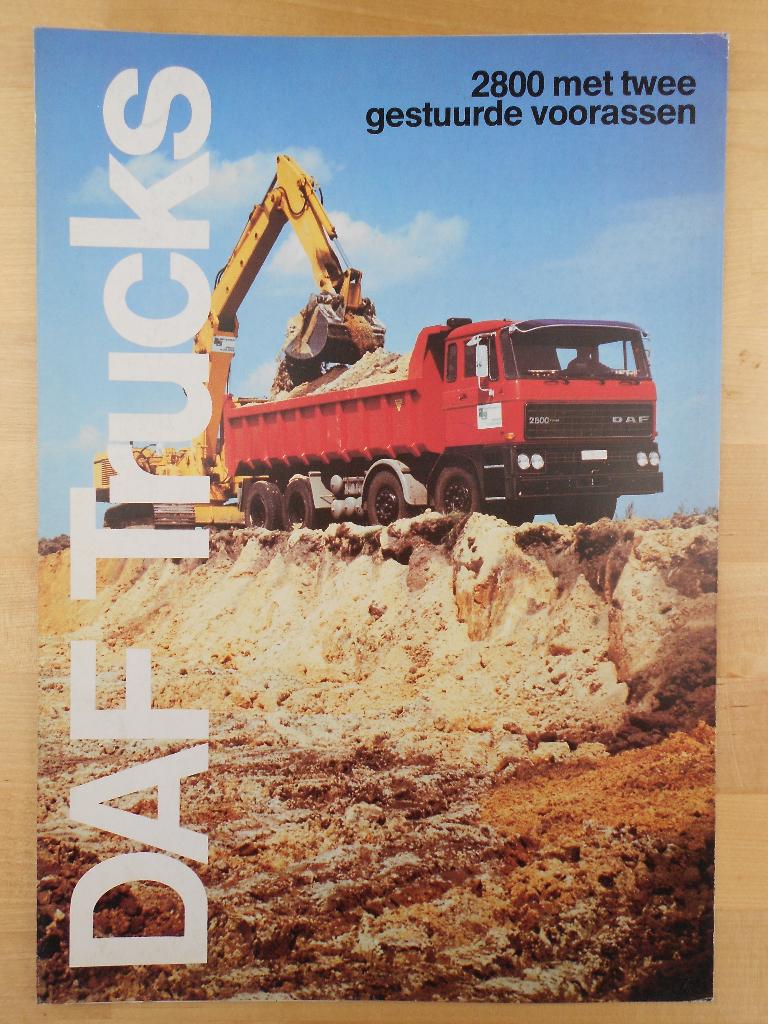 DAF 2800 FAB FAC FAD Brochure 1980 Dubbel Gestuurd, Ophalen of Verzenden, Zo goed als nieuw, Overige merken, DAF