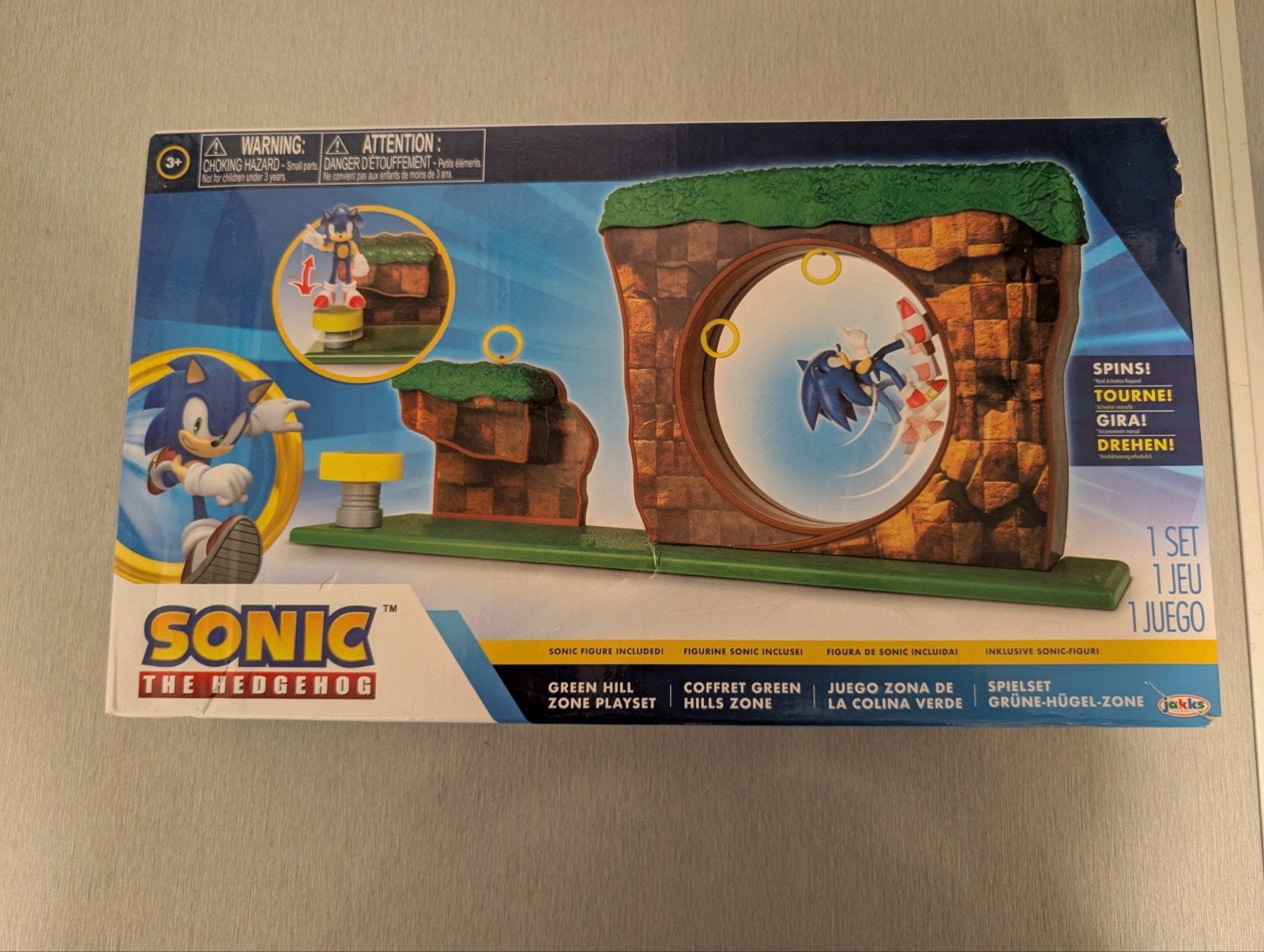 Sonic the Hedgehog Green Hill Zone Speelset, Ophalen of Verzenden, Zo goed als nieuw
