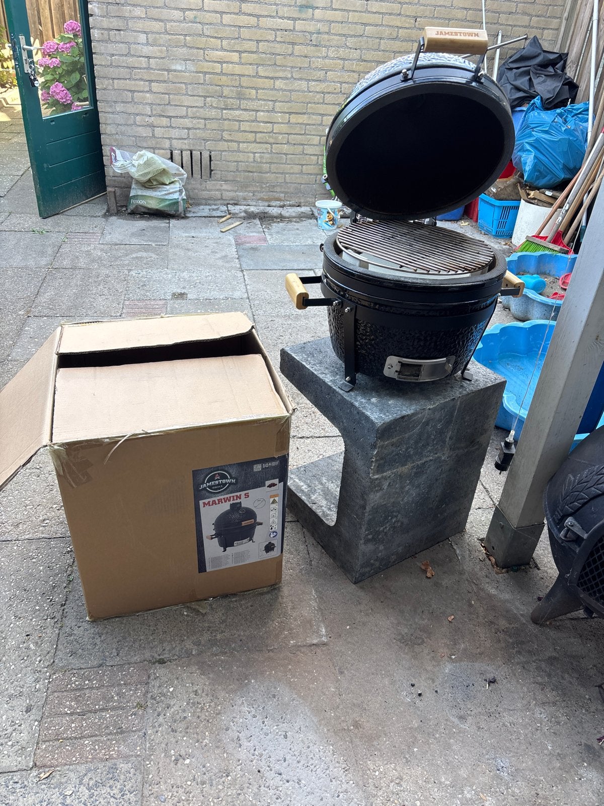 Jamestown Marwin 5 Kamado BBQ - Zo goed als nieuw, Ophalen, Zo goed als nieuw