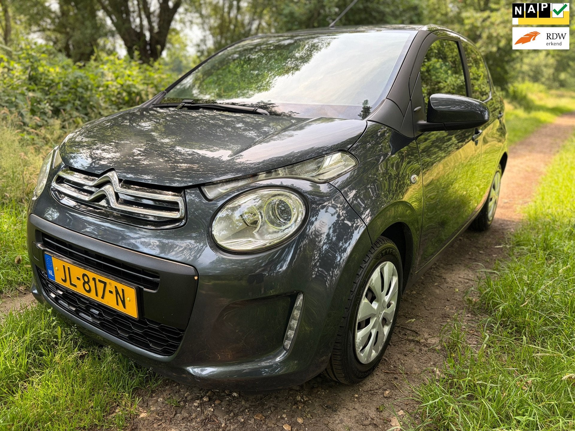 Citroen C1 1.0 e-VTi Feel/ Cruise/ Airco/ Elek.ramen/NAP!, Voorwielaandrijving, Stof, Gebruikt, 4 stoelen