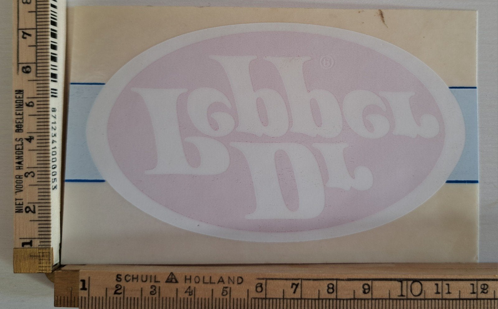 Vintage raamsticker Dr PEPPER merk garage gereedschapskist, Verzamelen, Stickers, Zo goed als nieuw, Ophalen of Verzenden
