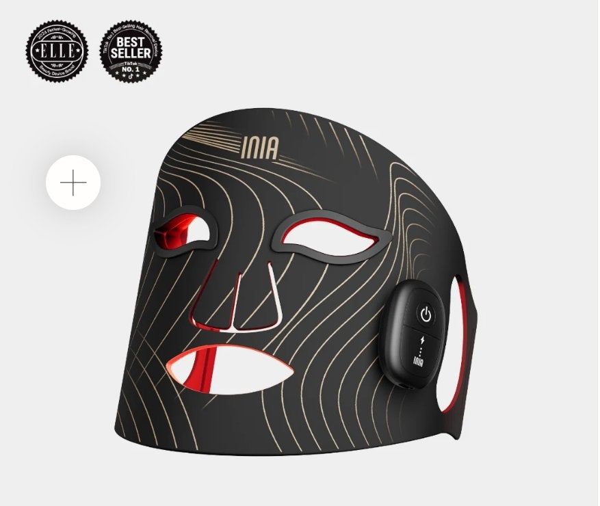 INIA GLOW 2 LED Gezichtsmasker, Sieraden, Tassen en Uiterlijk, Uiterlijk | Gezichtsverzorging, Ophalen of Verzenden, Nieuw, Gehele gezicht