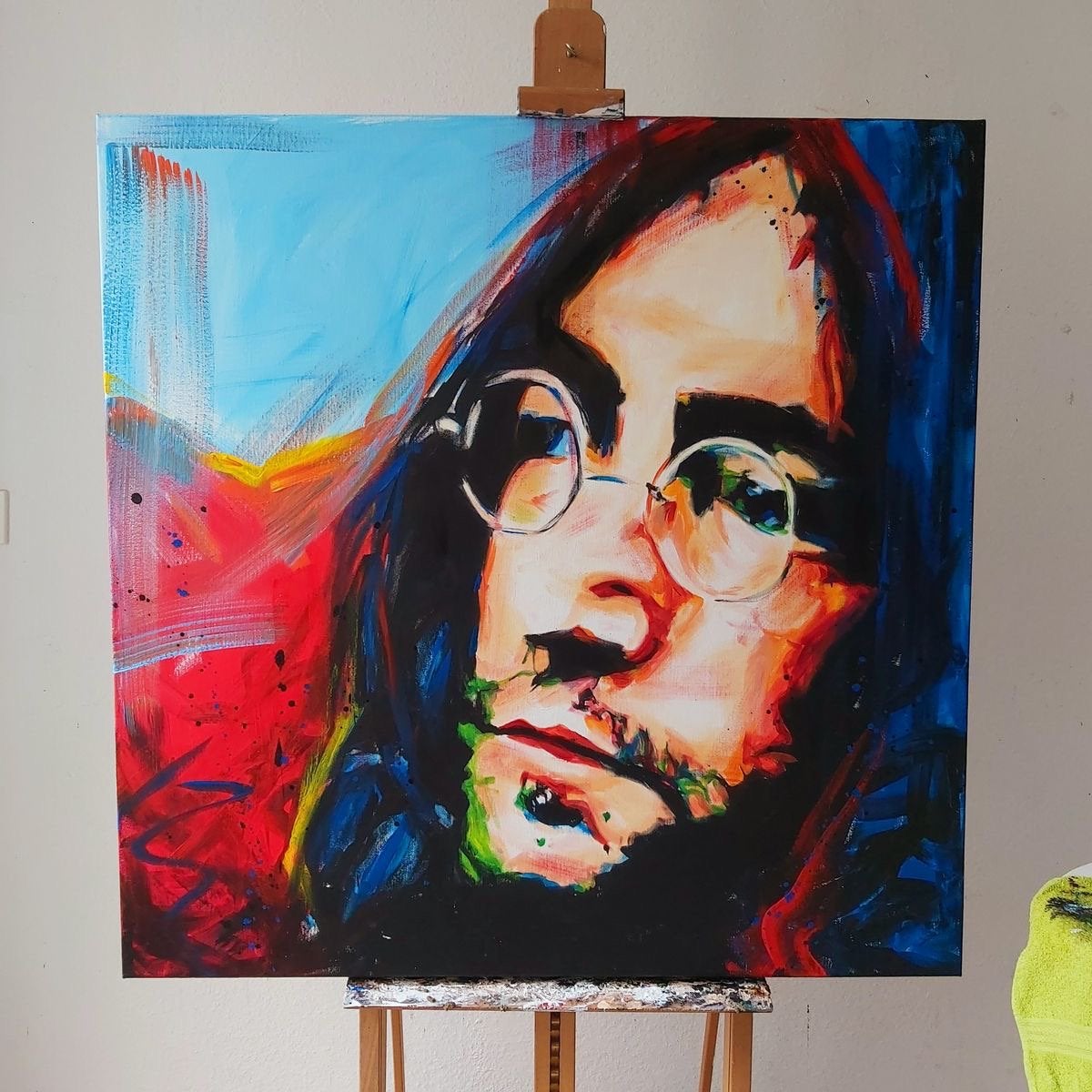 John Lennon schilderij, Ophalen