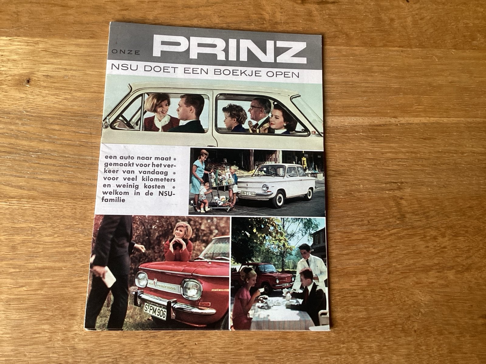 NSU Prinz brochure uit 1965 - met NSU Spider en Sport Coupe, Ophalen of Verzenden, Gelezen, Overige merken