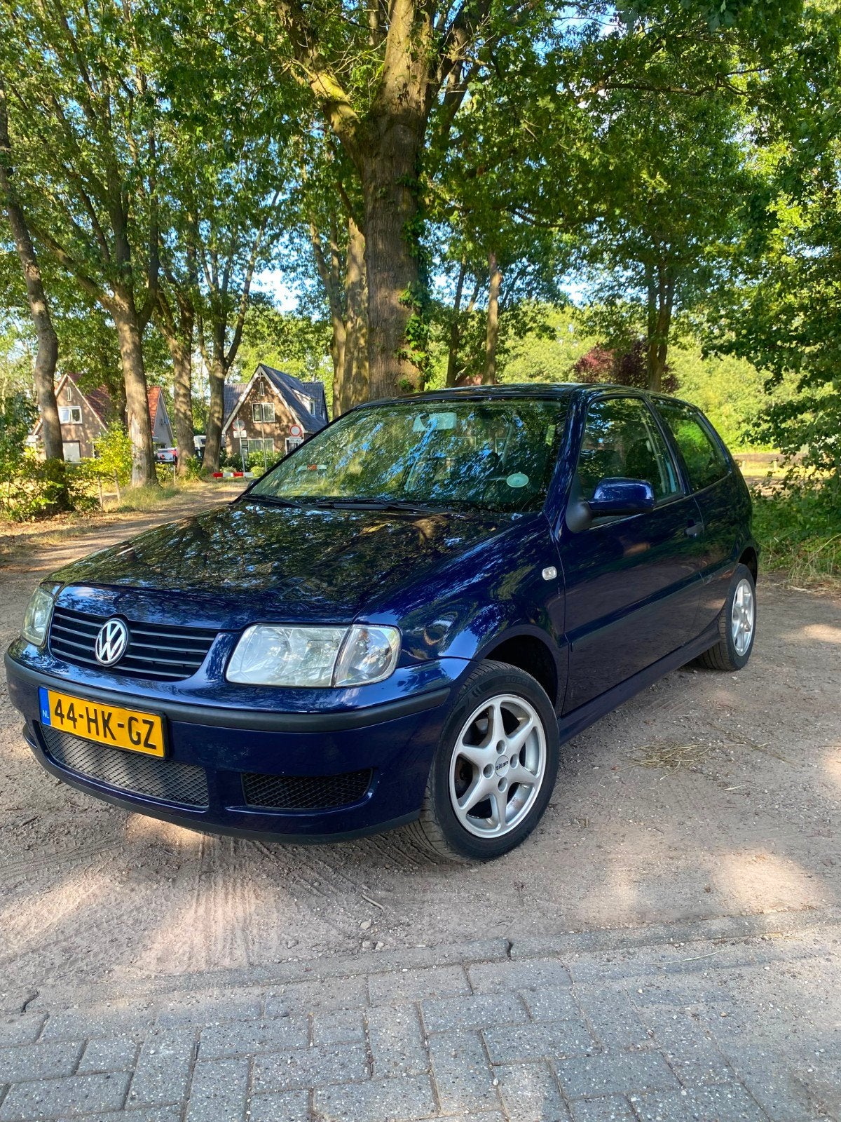 Volkswagen Polo 1.4 16v 2001 Blauw, Auto's, Voorwielaandrijving, 74 pk, 4 cilinders, 918 kg