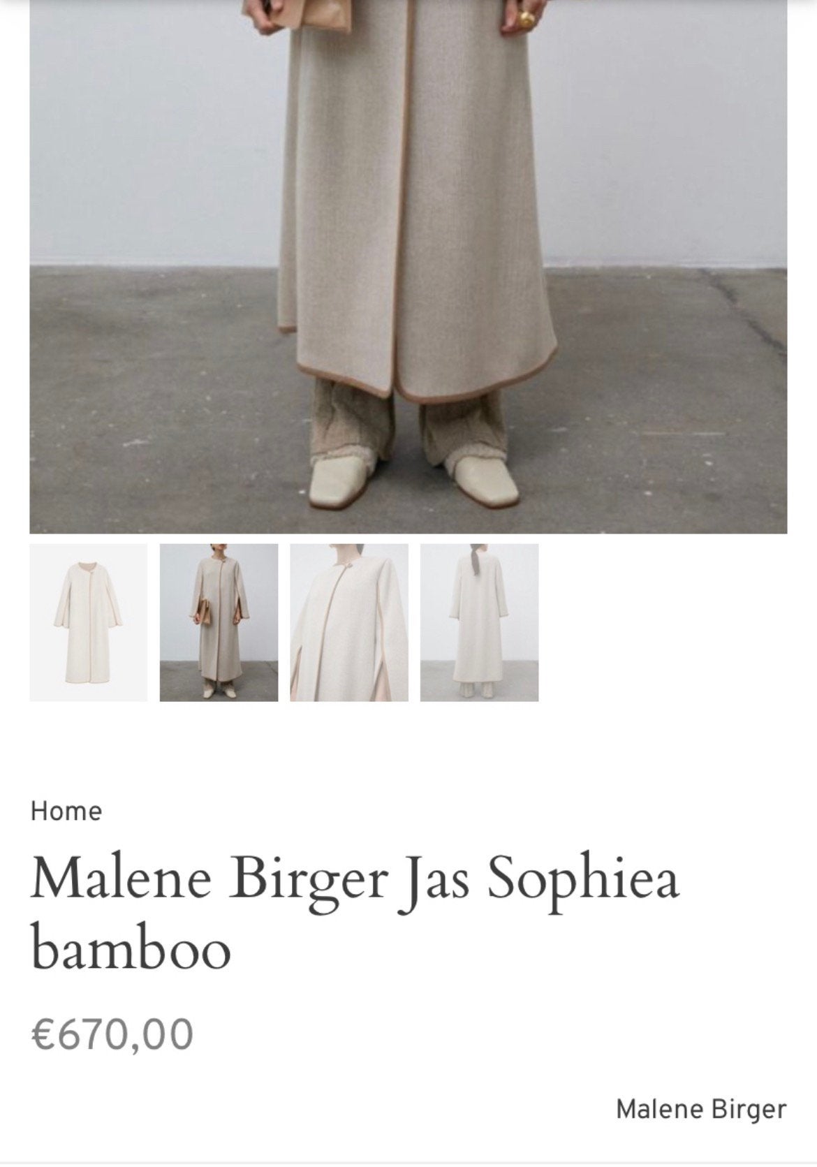 By Marlene Birger prachtige jas/vest wol, Ophalen of Verzenden, Zo goed als nieuw, Maat 38/40 (M), Overige kleuren