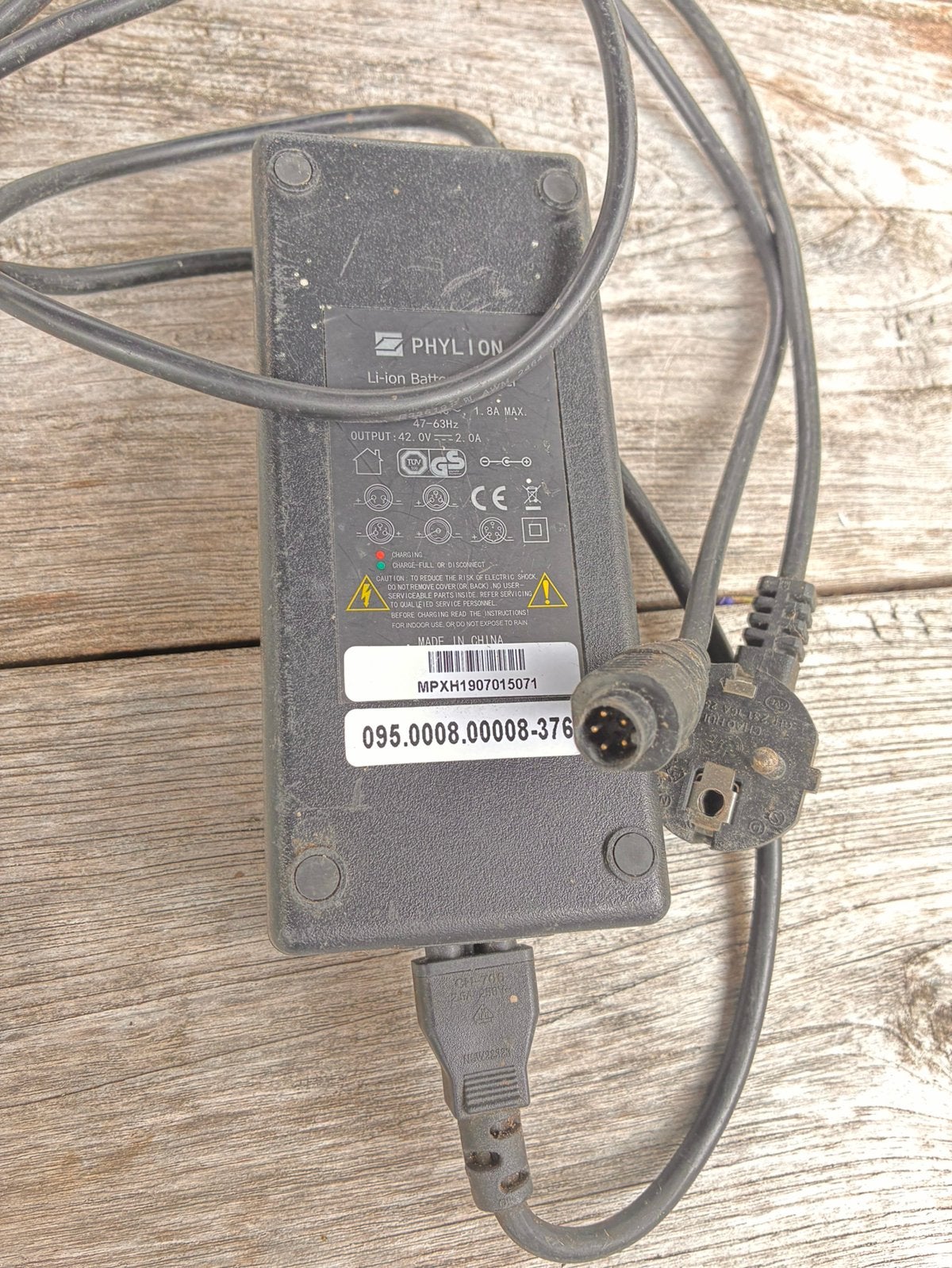 Lader fiets accu Cortina, Ophalen, Gebruikt