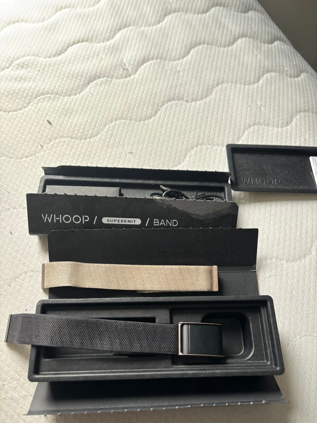 WHOOP 4.0 met extra superknit bandje, Zwart, Ophalen of Verzenden, Zo goed als nieuw, Waterdicht