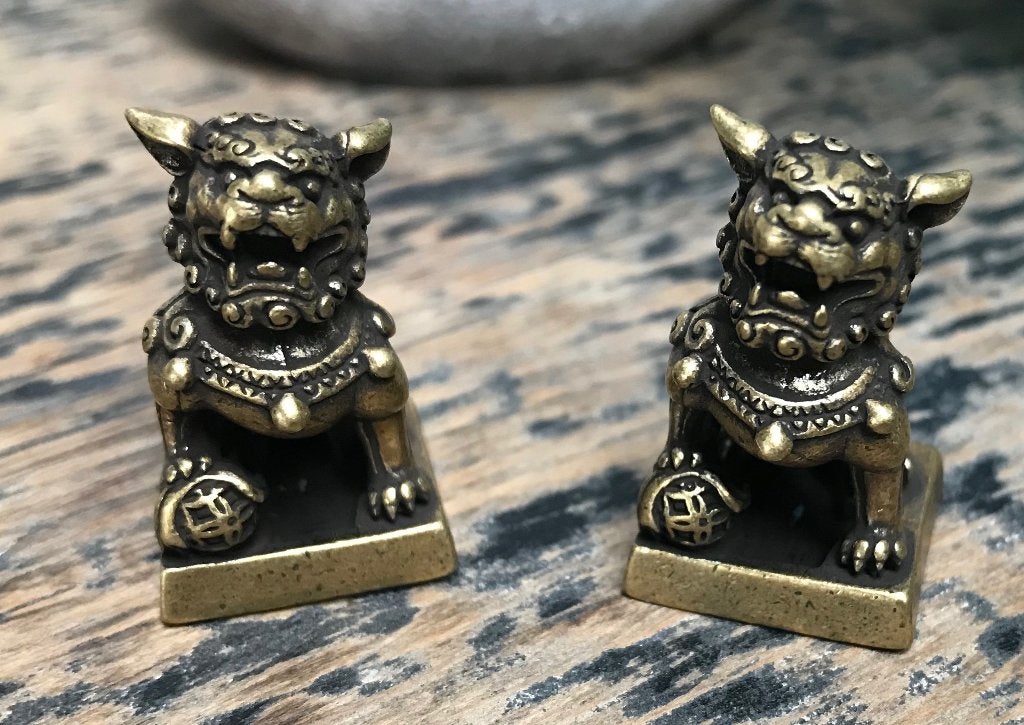 Chinese tempelleeuw foo dog met stempel voor lakzegel zegel, Ophalen of Verzenden, Nieuw, Religie