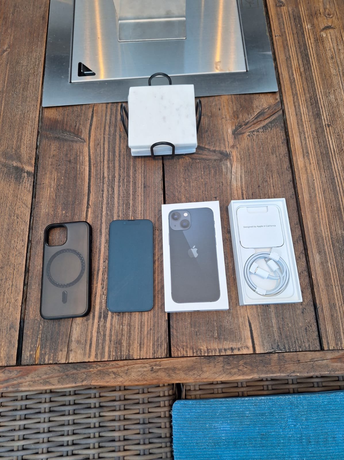 Iphone 13 mini zwart, 128gb, batterij 87%, hoesje, doosje, Telecommunicatie, Mobiele telefoons | Apple iPhone, Ophalen, Zwart