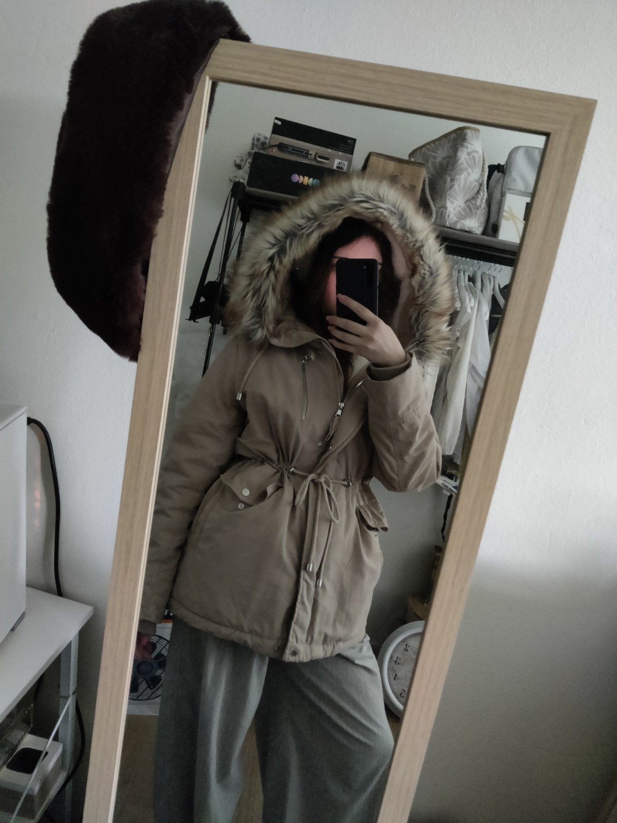 Winter coat creme, Kleding | Dames, Ophalen of Verzenden, Zo goed als nieuw, Beige