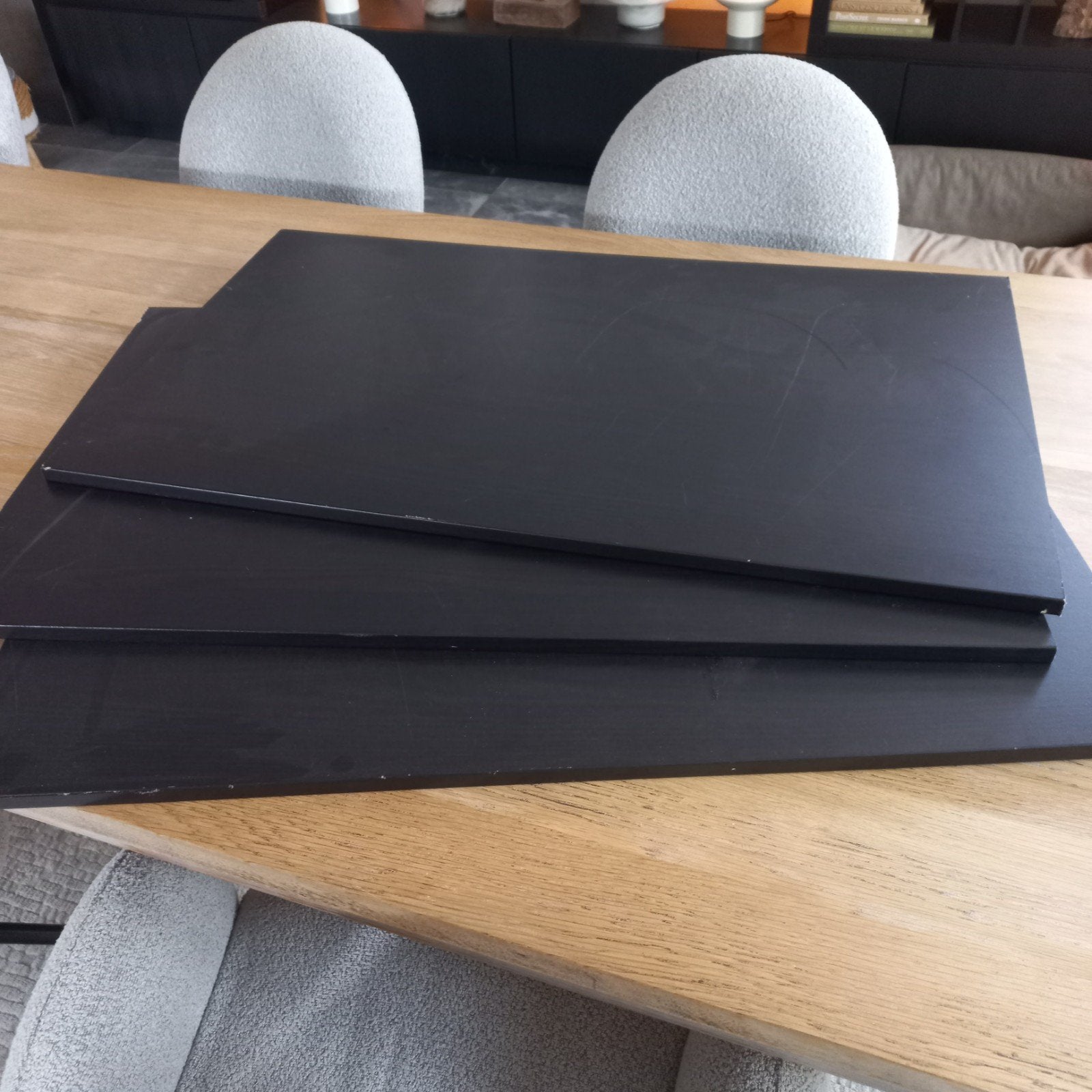 3x IKEA PAX COMPLEMENT Legplank 57x96cm Bruin Zwart, Huis en Inrichting, Kasten | Kledingkasten, Ophalen, Met plank(en), Gebruikt