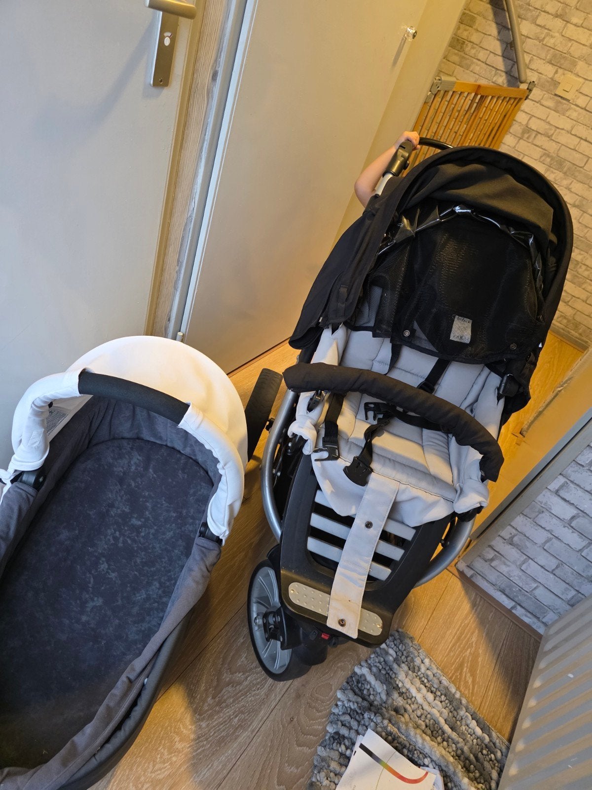 Kinderwagen met reiswieg, Gebruikt, Met reiswieg, Ophalen, Kinderwagen