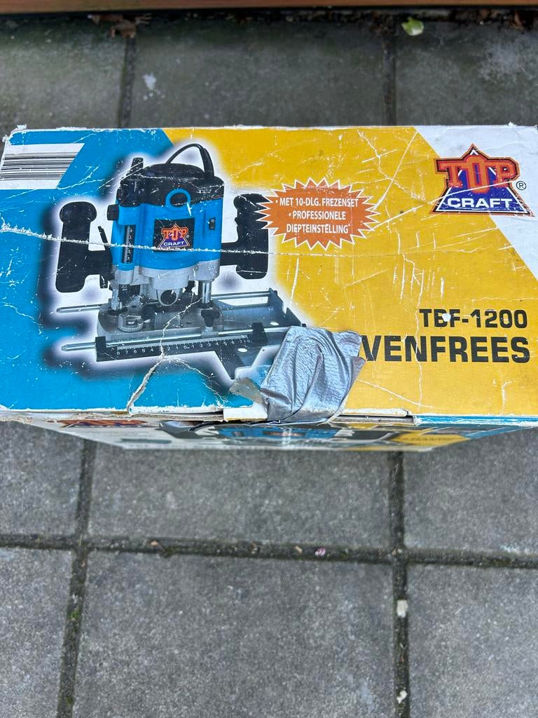 Top Craft TBF-1200 Bovenfrees - Nieuw in doos, Doe-het-zelf en Verbouw, Gereedschap | Freesmachines, Ophalen, Gebruikt, Elektrisch
